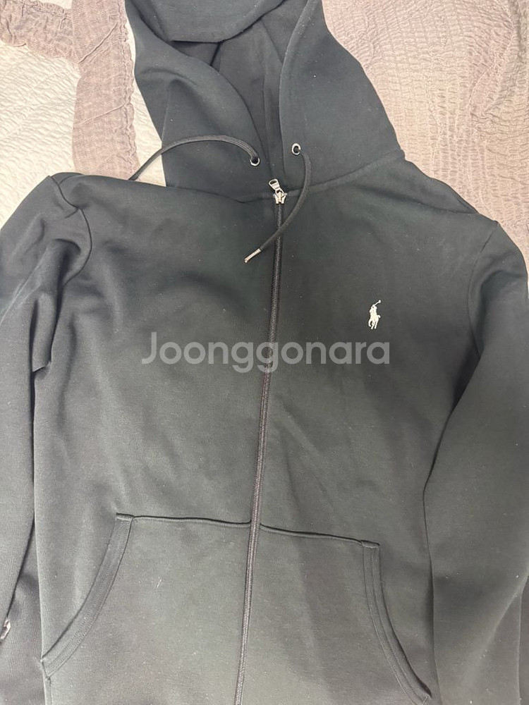 폴로 후드집업 블랙 XL--0