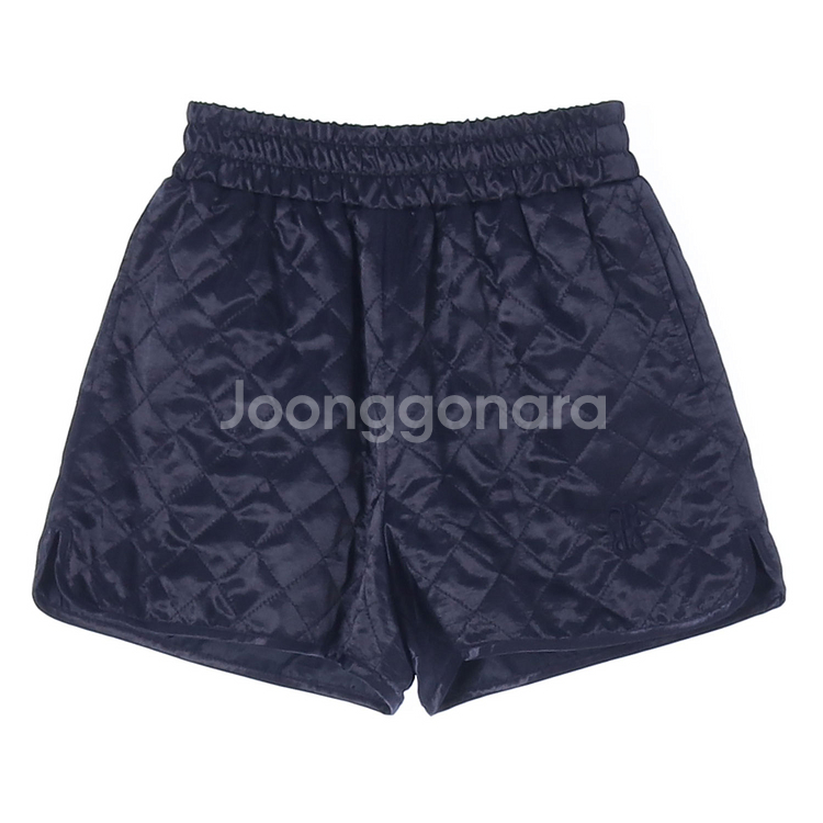 [S]그로브 자수로고 퀼팅 패딩 밴딩 반바지 쇼츠 스웨--0