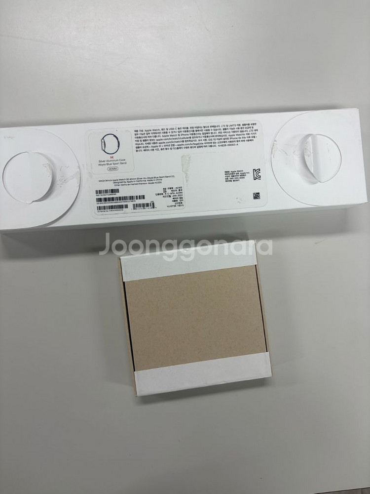 애플워치 se 실버 40mm 리퍼 미사용팝니다--0