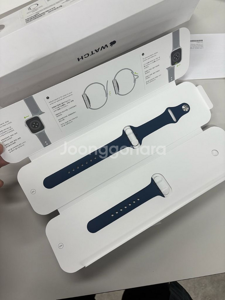 애플워치 se 실버 40mm 리퍼 미사용팝니다--1