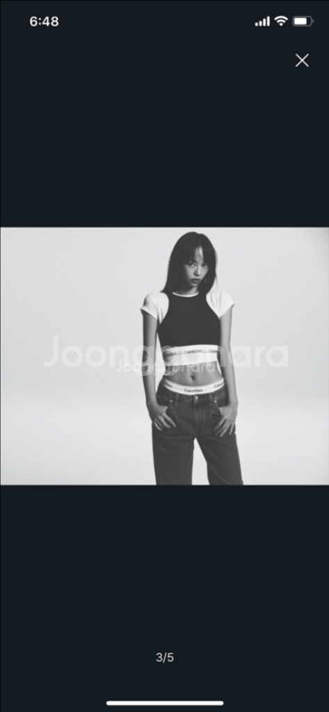 캘빈클라인 모던 코튼 브라렛(블랙, 민소매)--2