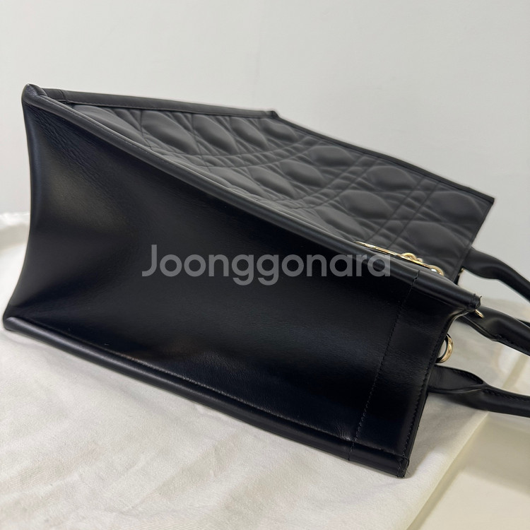 디올 북토트 까나쥬 미디움 블랙--5