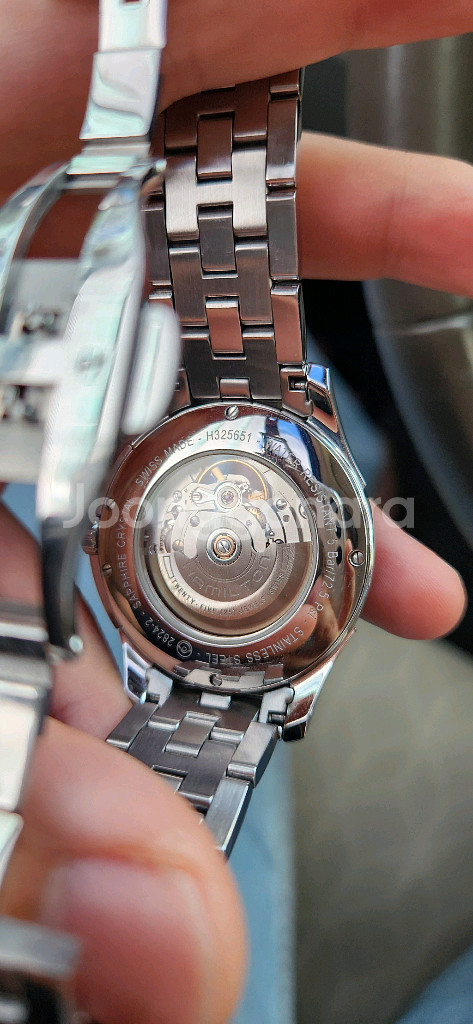 해밀턴 오픈하트 흰판40mm--4