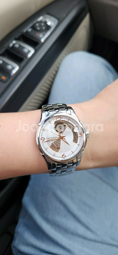 해밀턴 오픈하트 흰판40mm--3