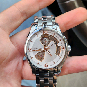 해밀턴 오픈하트 흰판40mm