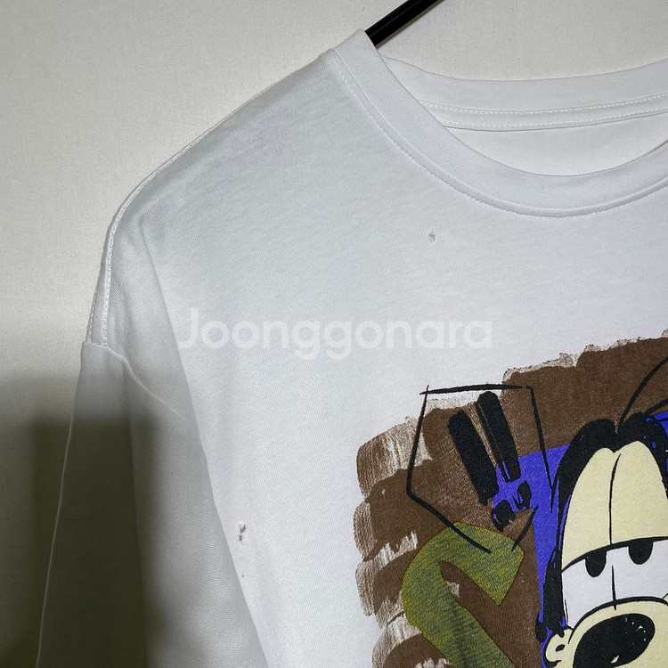 L-XL)빈티지 프린팅 반팔 티셔츠--2