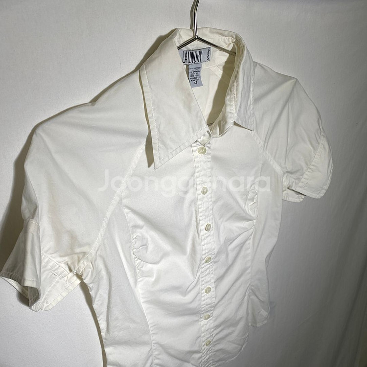 XS-S)LAUNDRY 여성 반팔 셔츠 남방--0