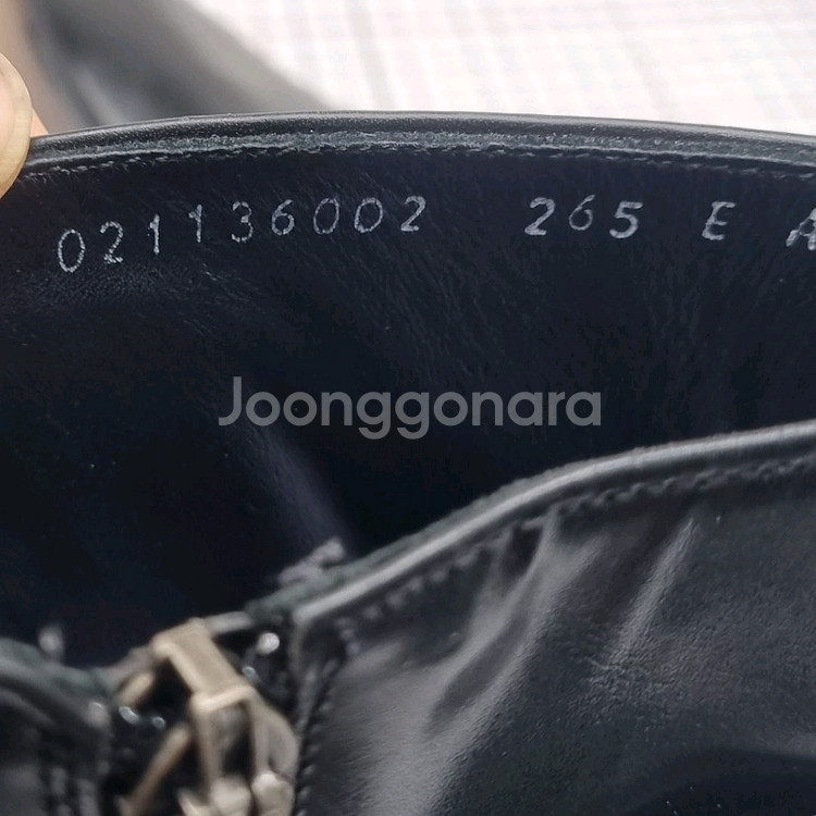미소페 남성가죽부츠 실사이즈275 굽5.--5