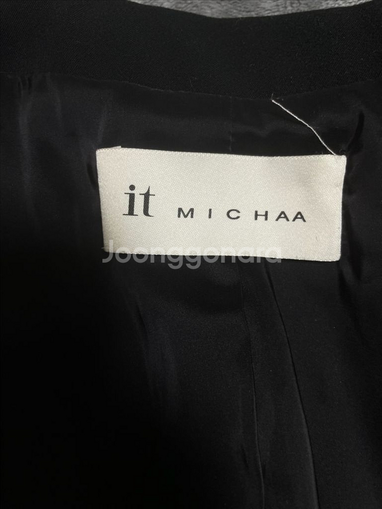 [무료재송] 잇미샤 더블 카라 블랙 자켓--1