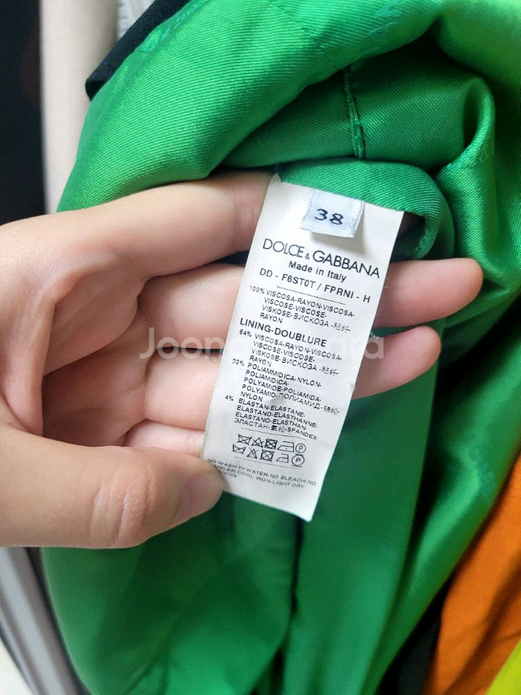 돌체앤가바나 원피스 블랙, 플라워 패턴 38사이즈--5