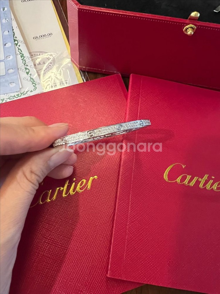 까르띠에 러브팔찌 새상품 여성팔찌--2
