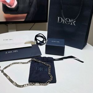 디올 CD 아이콘 체인 링크 목걸이