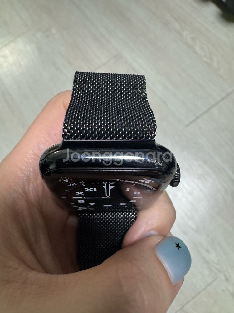 애플워치5 스테인리스 44mm--2