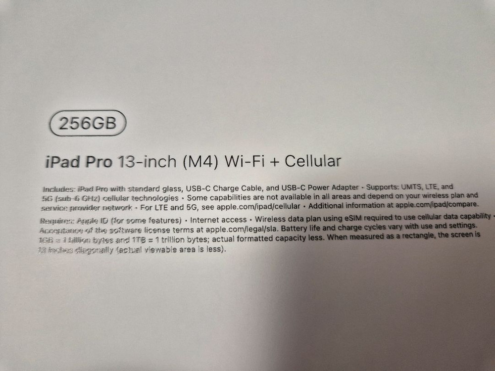 쿨거시 네고) 아이패드프로 13 M4 256 실버셀룰러 이미지