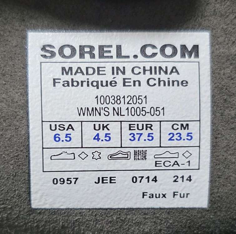 소렐 카리부 방한화 낚시화 캠핑화 여성용 235~240 이미지