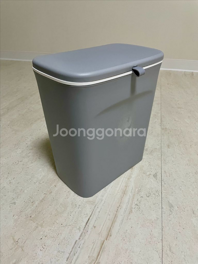 주방 싱크대 걸이식 휴지통 그레이 9L--0