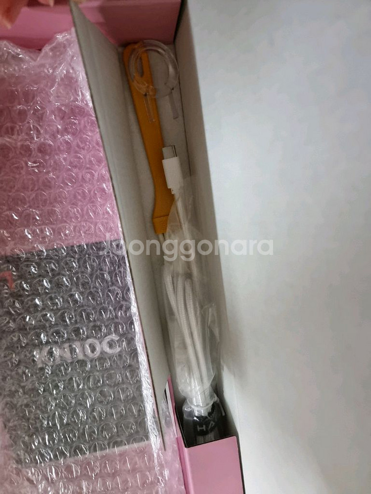 미사용새상품) 앱코 무접점 키보드 KN10C 핑크키보드--5