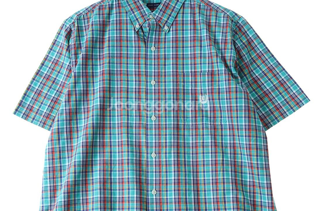 (L-2XL) 브랜드빈티지 반팔셔츠 남방 웨스턴체크--1