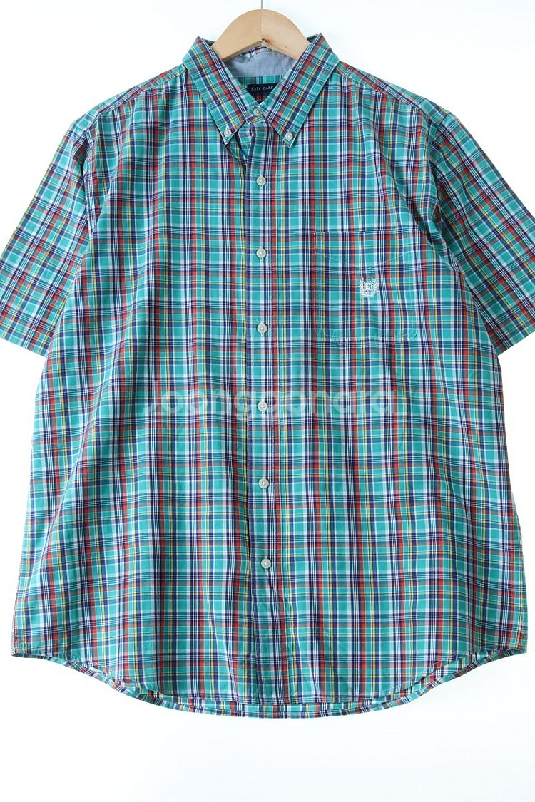 (L-2XL) 브랜드빈티지 반팔셔츠 남방 웨스턴체크--0