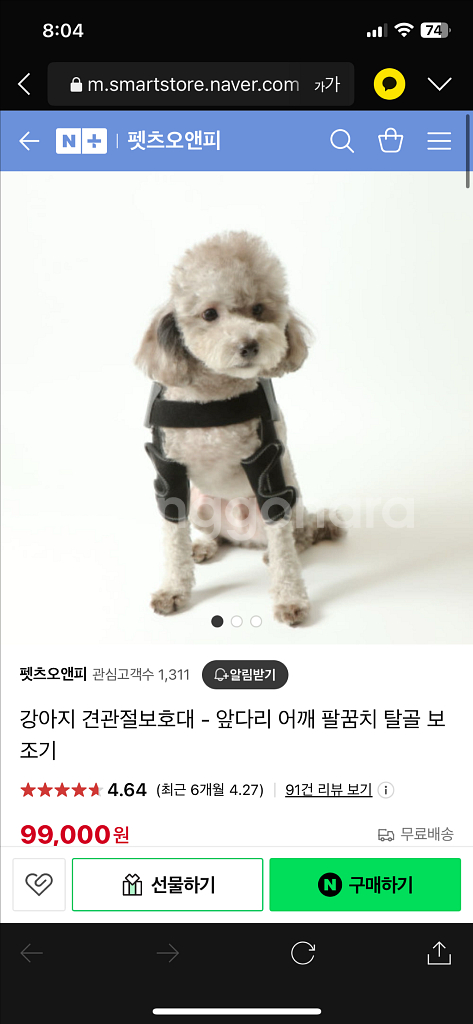 반려동물 관절보호대--0
