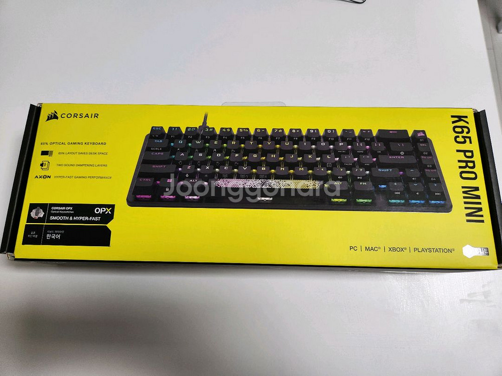 커세어 K65 RGB PRO MINI OPX 팝니다--1