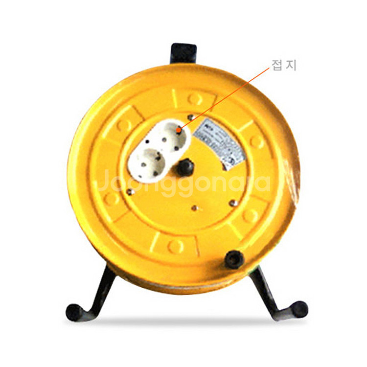 새제품) 다전 접지 1.5sq 작업선 케이블 릴 50M--0