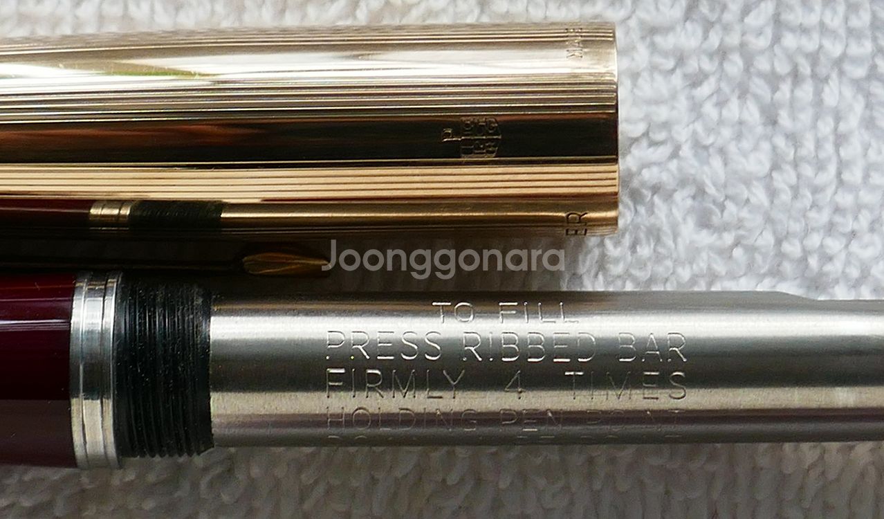 파카 51 만년필 버건디색 롤 골드 M--3