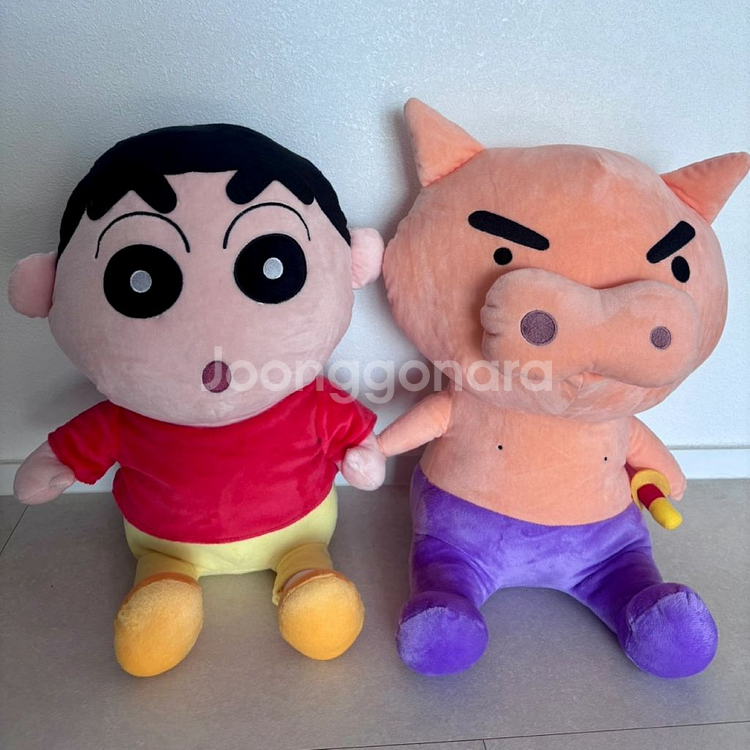 짱구, 부리부리대마왕 약 50cm 대왕 인형 짱구정품--0