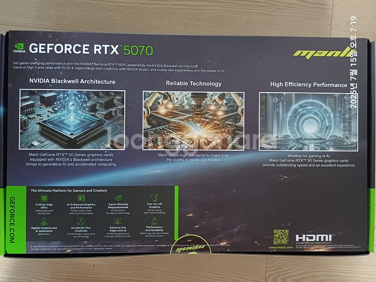 MANLI RTX 5070 D7 12GB--1