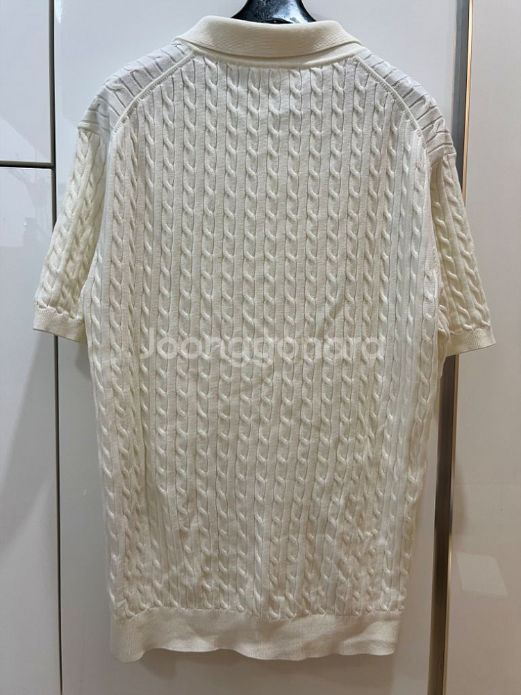 24ss 라코스테 케이블반팔 105 (새상품급--1