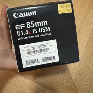 캐논 EF 85mm F1.4L IS USM 판매합니다