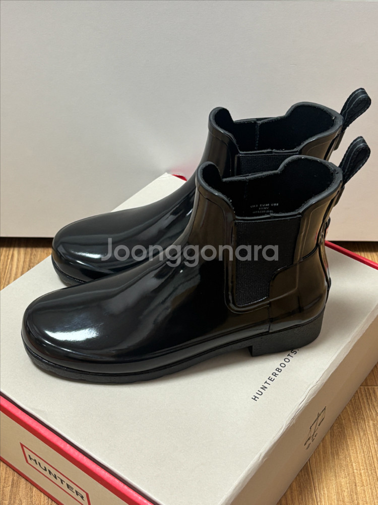 헌터 리파인드 첼시 레인부츠 블랙 220--1
