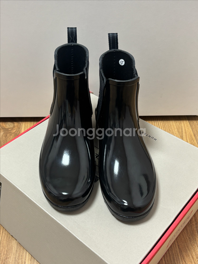 헌터 리파인드 첼시 레인부츠 블랙 220--0
