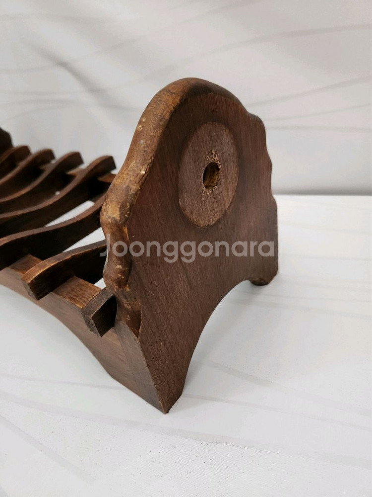 인테리어소품 옛날 원목 접시거치대--3