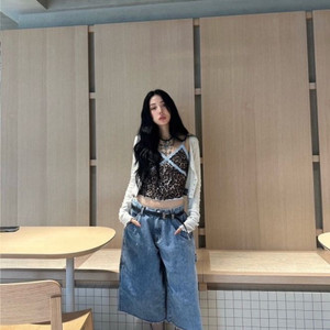 더미스테리우스호텔 데님 버뮤다 팬츠