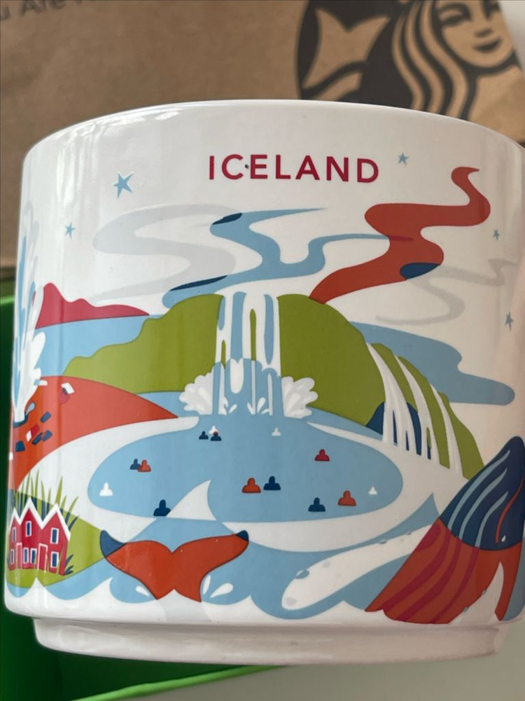 스타벅스 You Are Here 아이슬란드 머그--1