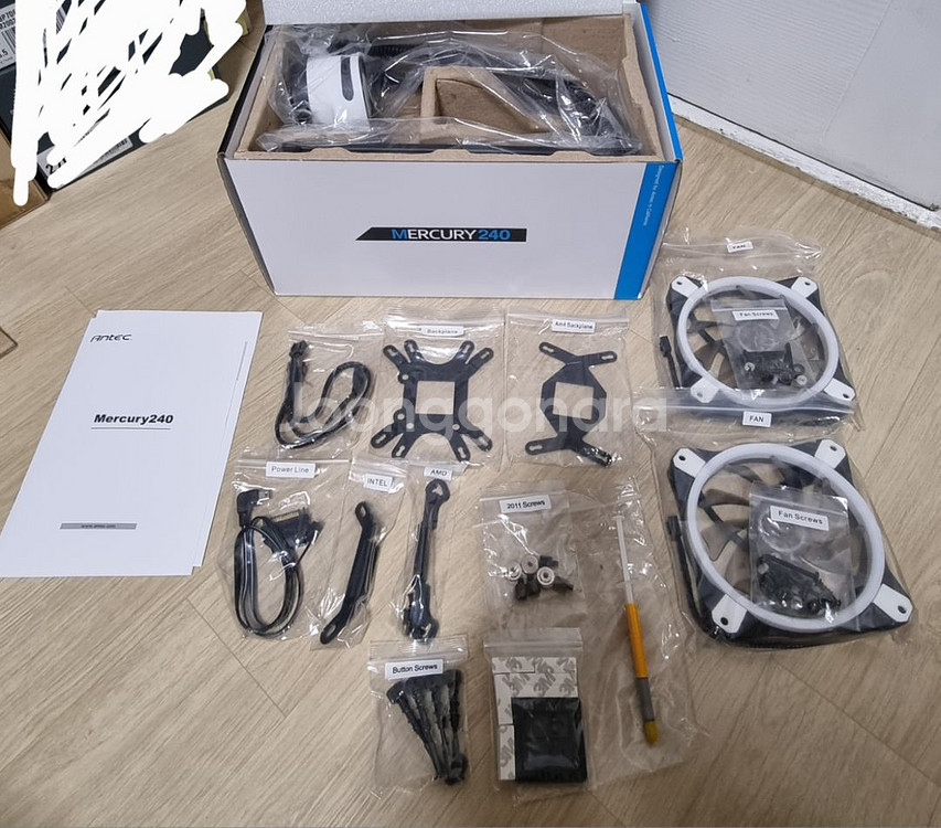 Antec 2열 일체형 수냉쿨러(새상품)--4
