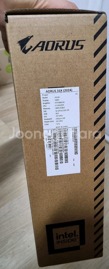 GIGABYTE AORUS 16X 빈박스--3