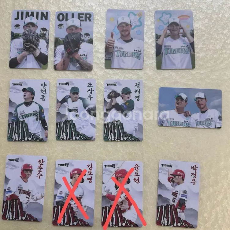 기아 타이거즈 포토카드 싸게 판매--0