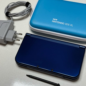 닌텐도 NEW 3DS XL 메탈릭블루 박스 / 뉴큰다수