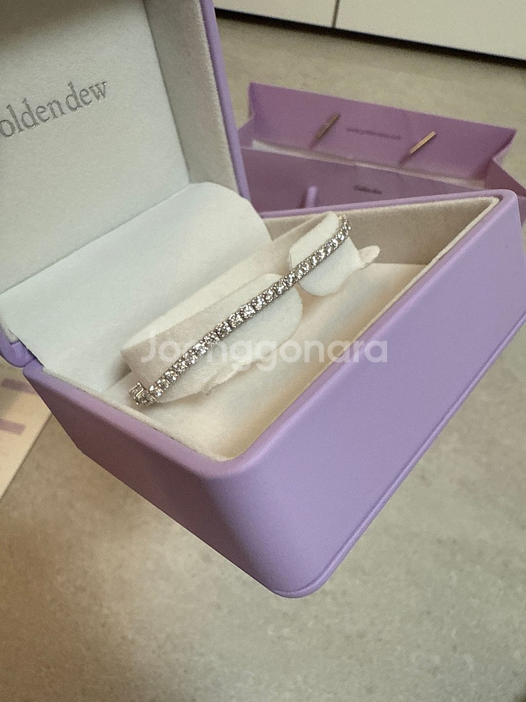 골든듀 다이아 팔찌 18k 5p--1