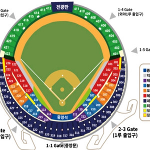 7월23일 두산vs한화 중앙네이비석 318구역 25