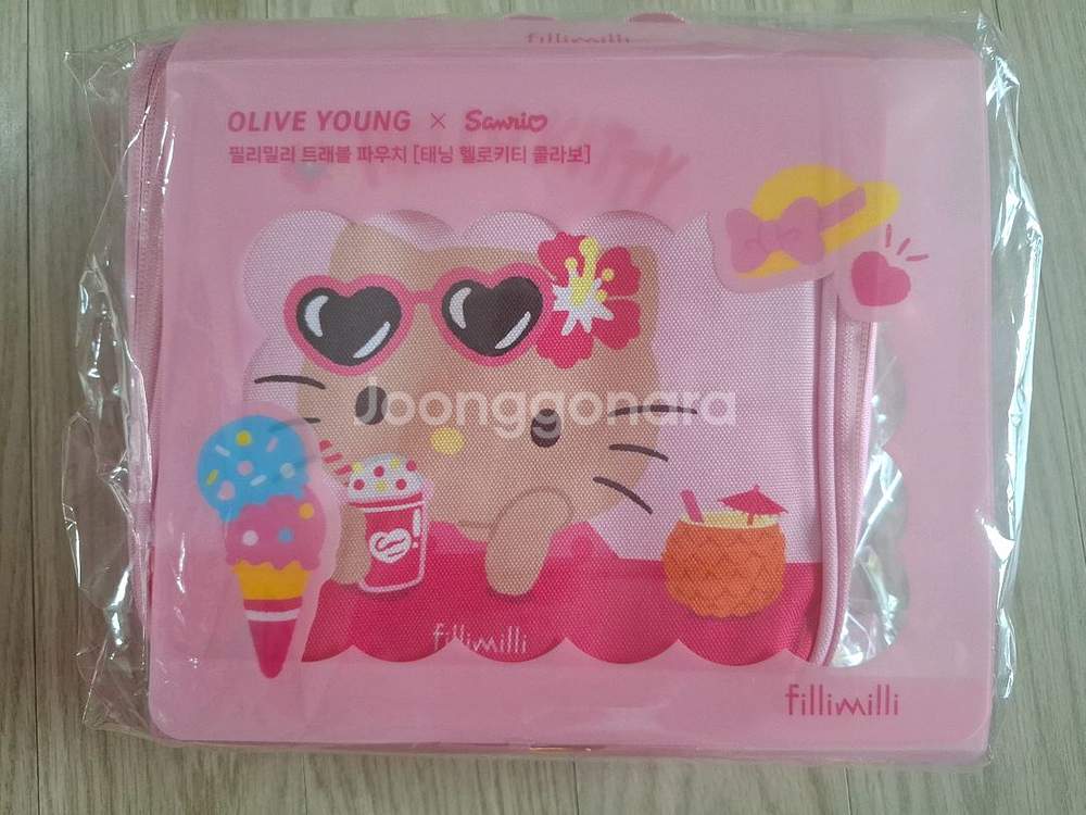 필리밀리 태닝키티 트래블파우치 새상품--0