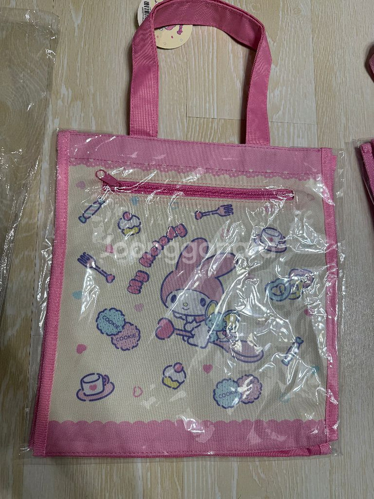 산리오 시나모롤 마이멜로디 멀티 보조가방 토트백--3