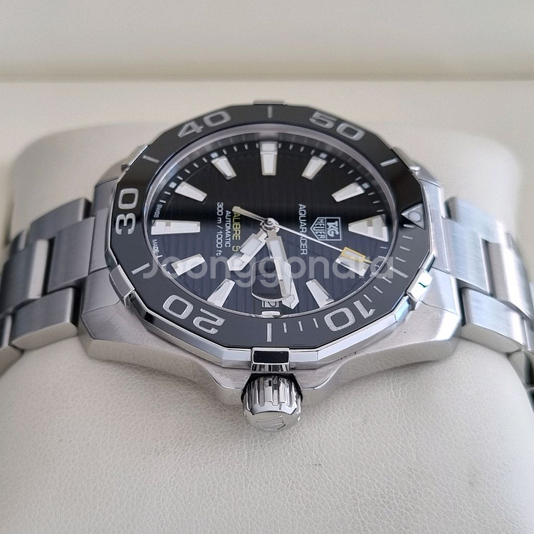 태그호이어 아쿠아레이서 오토 검판 41mm--4