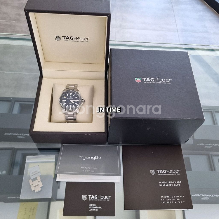 태그호이어 아쿠아레이서 오토 검판 41mm--8