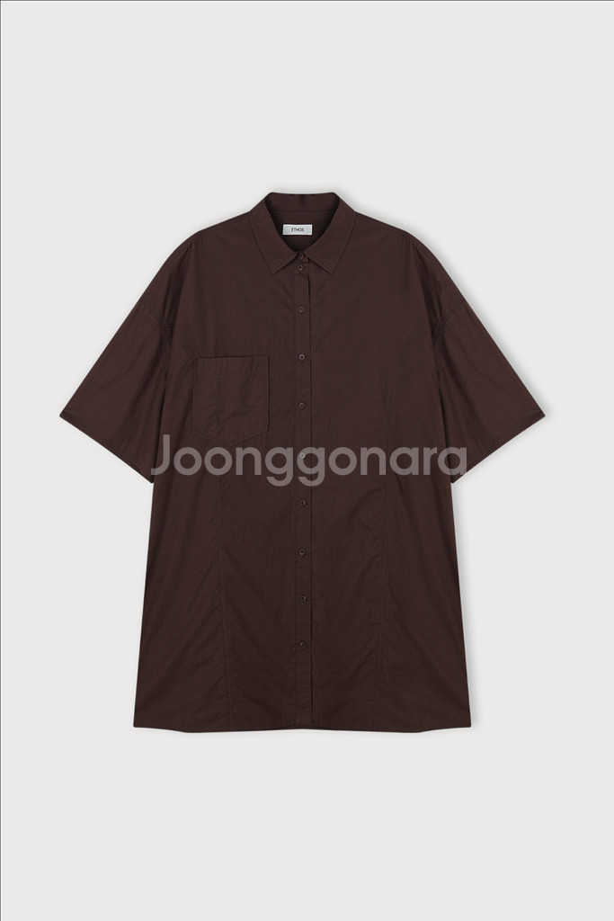 에토스 CLASSIC SHIRT DRESS (RED B--0