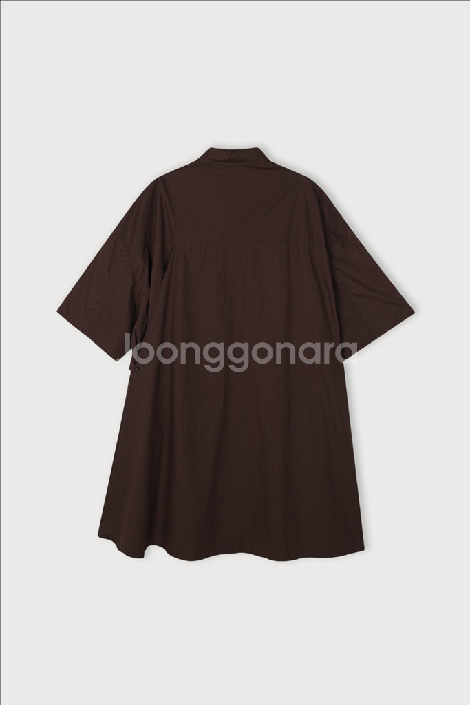 에토스 CLASSIC SHIRT DRESS (RED B--1