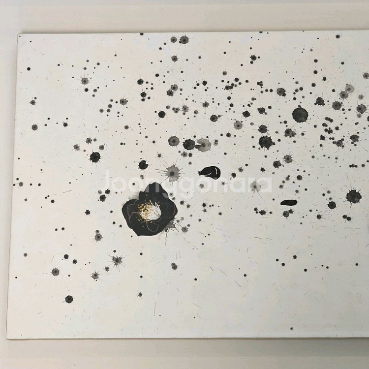 허달용 동백꽃 (동양화 미술품 그림 인테리어 대형작품)--4
