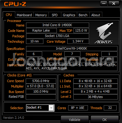 I9 14900k Z790 AORUS XTREME X--6